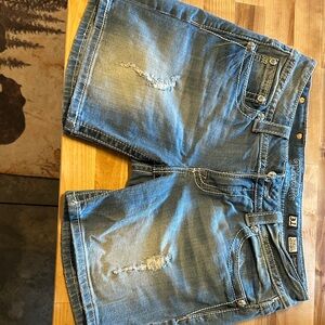 Miss Me Blue Jean Shorts